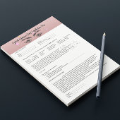 Allergie Patch Test Roos Gold toestemmingsformulie Notitieblok