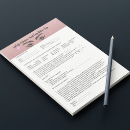 Allergie Patch Test Roos Gold toestemmingsformulie Notitieblok