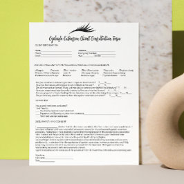 Allergie Patch Test Wimper Extension Consent Wit Briefhoofd