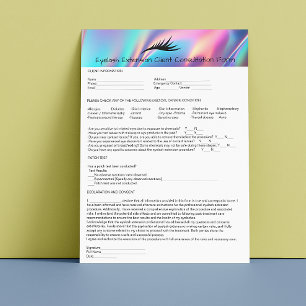 Allergie Patch Test Wimper Verlenging Holograaf Briefhoofd