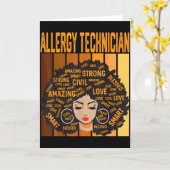 Allergie technicus Mooie Black History Month Bl Kaart (Gele Bloem)