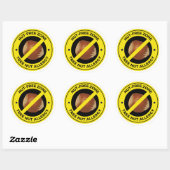 Allergie voor noten - Notenvrije zone Ronde Sticker (Vel)