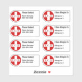 Allergie waarschuwing medische aandoening kinder s sticker (Vel)
