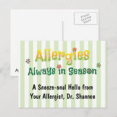 Allergieën - Altijd in seizoen Briefkaart (Voorkant / Achterkant)