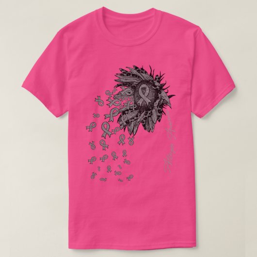 Allergieën Awareness Zonnebloemlint bloemen herfst T-shirt (Design voorkant)