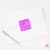 Allergieën Medische kaart Labels (Envelop)