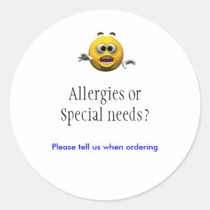 Allergieën sticker