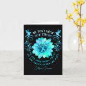 Allergies Awareness Flower We Dont Know How Stron Kaart (Gele Bloem)