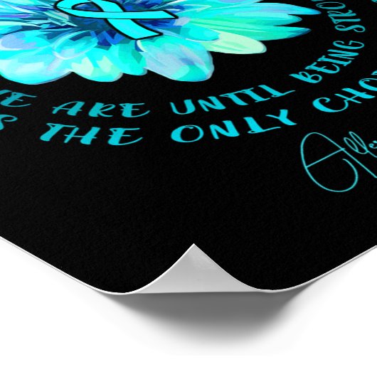 Allergies Awareness Flower We Dont Know How Stron  Poster (Hoek)