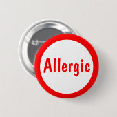 Allergisch Ronde Button 5,7 Cm (Voorkant /achterkant)