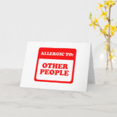 Allergisch voor Andere Mensen Kaart (Gele Bloem)