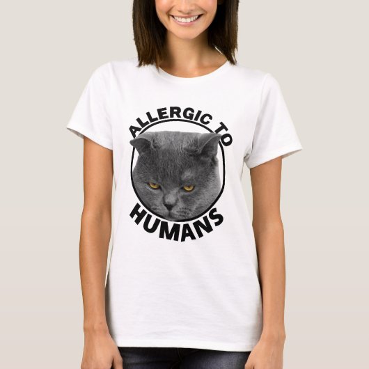 Allergisch voor de kattenlever t-shirt (Voorkant)