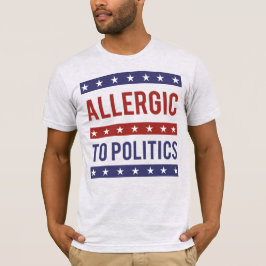 Allergisch voor de politiek t-shirt