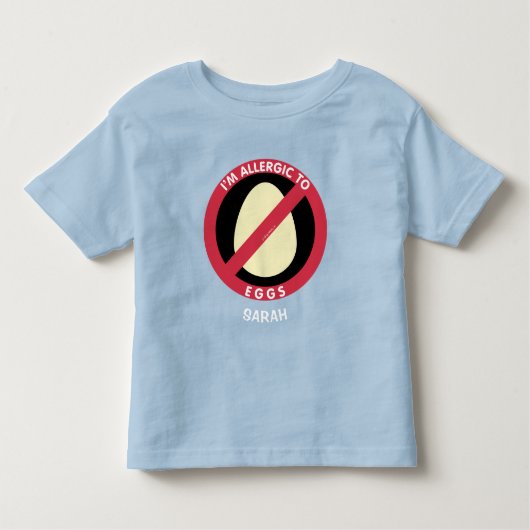 Allergisch voor eieren Kinder allergie Shirts (Voorkant)
