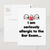 Allergisch voor het Bar-examen Briefkaart (Voorkant / Achterkant)