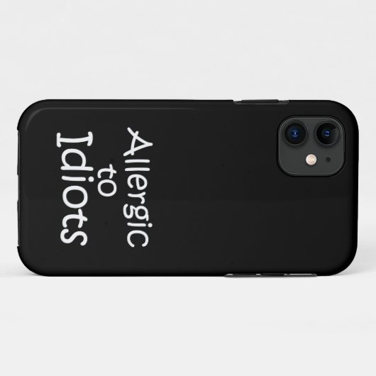 Allergisch voor idioten Case-Mate iPhone case (Achterkant (horizontaal))