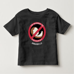 Allergisch voor Kinder kokosallergie Gepersonalise Kinder Shirts