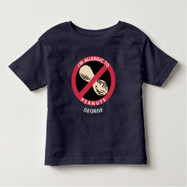 Allergisch voor Kinder pinda's Gepersonaliseerde a Kinder Shirts