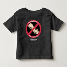 Allergisch voor Kinder pinda's Gepersonaliseerde a Kinder Shirts