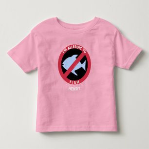Allergisch voor Kinder vissoorten Gepersonaliseerd Shirts