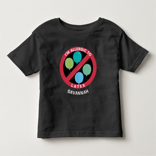 Allergisch voor latex Kinder allergie gepersonalis Kinder Shirts (Voorkant)