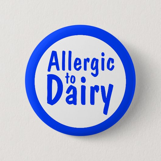Allergisch voor melk ronde button 5,7 cm (Voorkant)