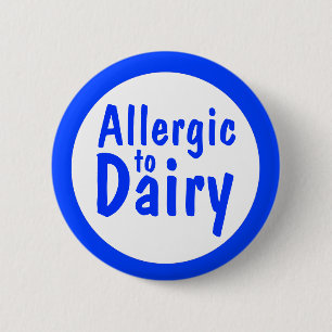 Allergisch voor melk ronde button 5,7 cm