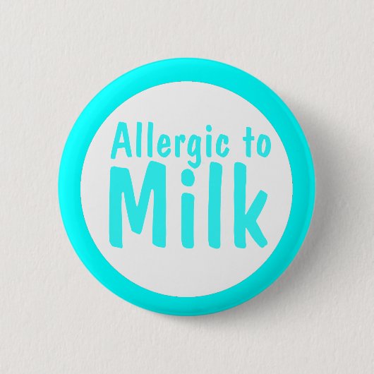 Allergisch voor melk ronde button 5,7 cm (Voorkant)