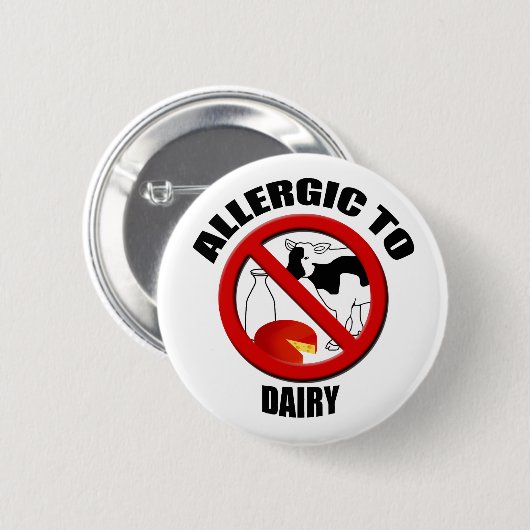 Allergisch voor Melkalarm Button (Voorkant /achterkant)
