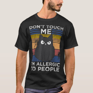 Allergisch voor mensen gezegde leuk shirt
