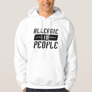 Allergisch voor mensen hoodie