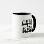 Allergisch voor mensen mok (Voorkant rechts)