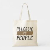 Allergisch voor mensen tote bag (Achterkant)