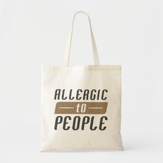 Allergisch voor mensen tote bag (Voorkant)
