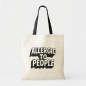 Allergisch voor mensen tote bag (Voorkant)
