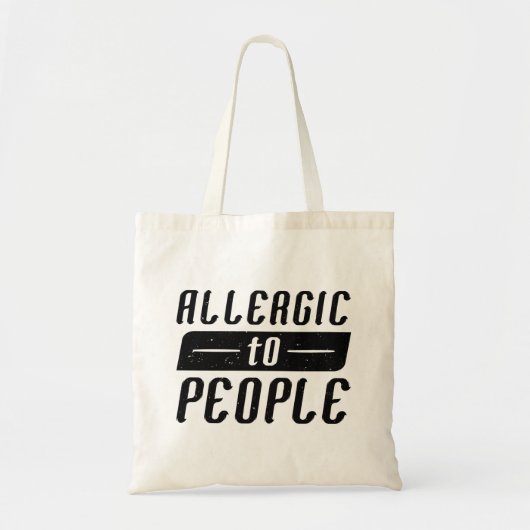 Allergisch voor mensen tote bag (Voorkant)