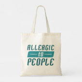 Allergisch voor mensen tote bag (Achterkant)