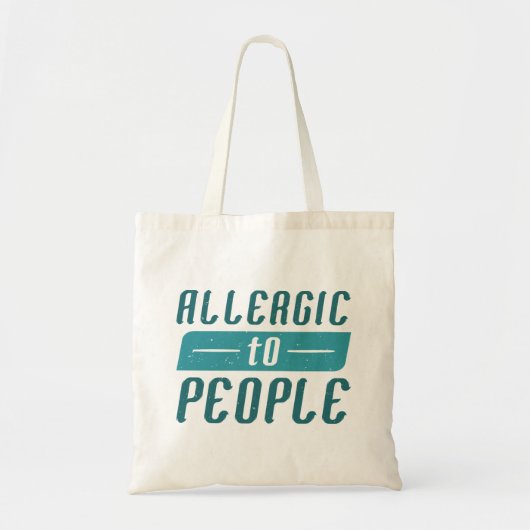 Allergisch voor mensen tote bag (Voorkant)