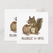 Allergisch voor noten (Voorkant / Achterkant)