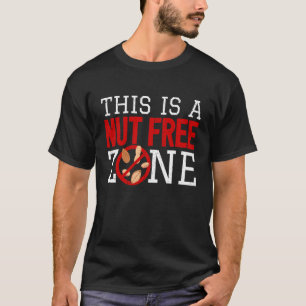 Allergisch voor noten in notenvrije zone in notena t-shirt