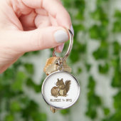 Allergisch voor noten sleutelhanger (Hand)