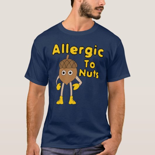 Allergisch voor noten t-shirt (Voorkant)