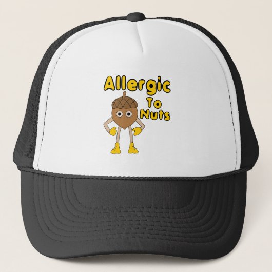 Allergisch voor noten trucker pet (Voorkant)