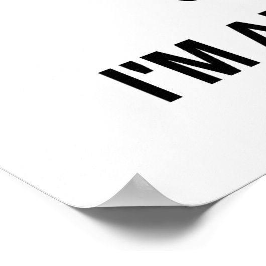 Allergisch voor pinda's poster (Hoek)