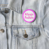 Allergisch voor pinda's ronde button 5,7 cm (In situ)