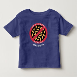 Allergisch voor Sesamzaad Allergie Gepersonaliseer Kinder Shirts