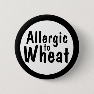 Allergisch voor tarwe ronde button 5,7 cm