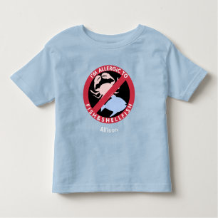 Allergisch voor visschelpdierallergie gepersonalis kinder shirts