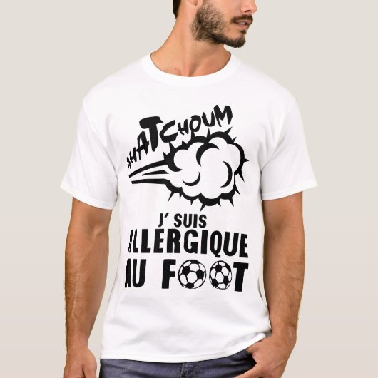 allergische foot tchoum-blaasschoen t-shirt (Voorkant)