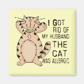 Allergische kat magneet (Voorkant)